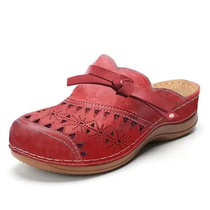 MARY JANE | Sandales plates d'été pour femme à bout rond – Nouveauté 2026 : Modèle rétro à boutons, chaussures confortables