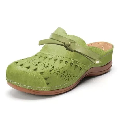 MARY JANE | Sandales plates d'été pour femme à bout rond – Nouveauté 2026 : Modèle rétro à boutons, chaussures confortables